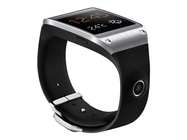 Reloj inteligente Samsung Galaxy Gear - Pantalla de 1,63 pulgadas - 4 GB - NFC, Bluetooth - Cámara de 1,9 MP - 73,8 g - Negro