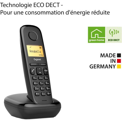 Téléphone Gigaset A270 DECT - Noir