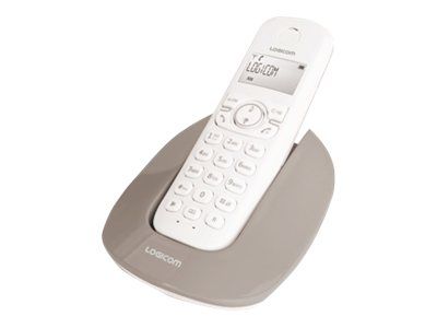 Logicom Manta 150 Cordless Phone - Caller ID - DECTGAP - Taupe