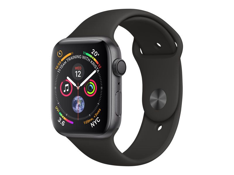 Apple Watch Series 4 (GPS) - 40mm Aluminium Grey Case with Black Sport Band