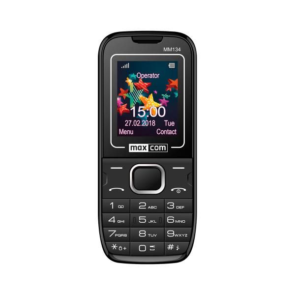 MaxCom Classic MM134 1.77" 60g Black Phone