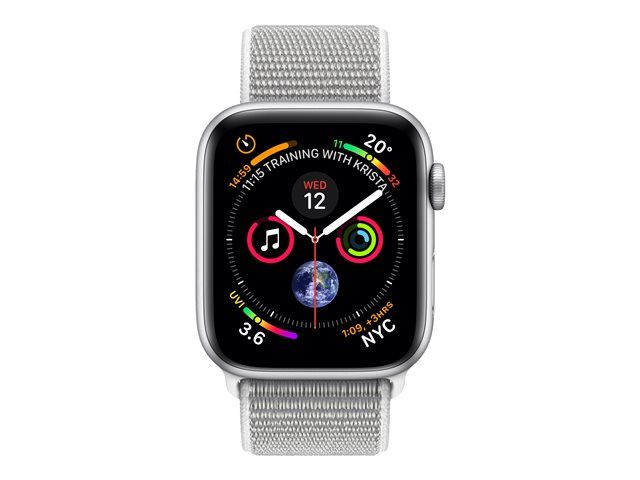 Apple Watch Series 4 (GPS + Cellular) - 40mm Silver Aluminium Case with Shell Sport Band