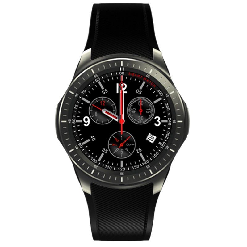 Montres intelligentes Stepfly SF-DM368 - Écran tactile de 1,39 pouce, GPS, rouge