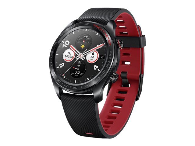 Honor Watch Magic - Meteorite Black - Smartwatch with Strap - Lava Black - 1.2" Display - Bluetooth, NFC - 32.5g