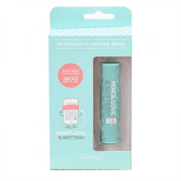 Mr. Wonderful Li-Ion 2600mAh Power Bank (Blue)