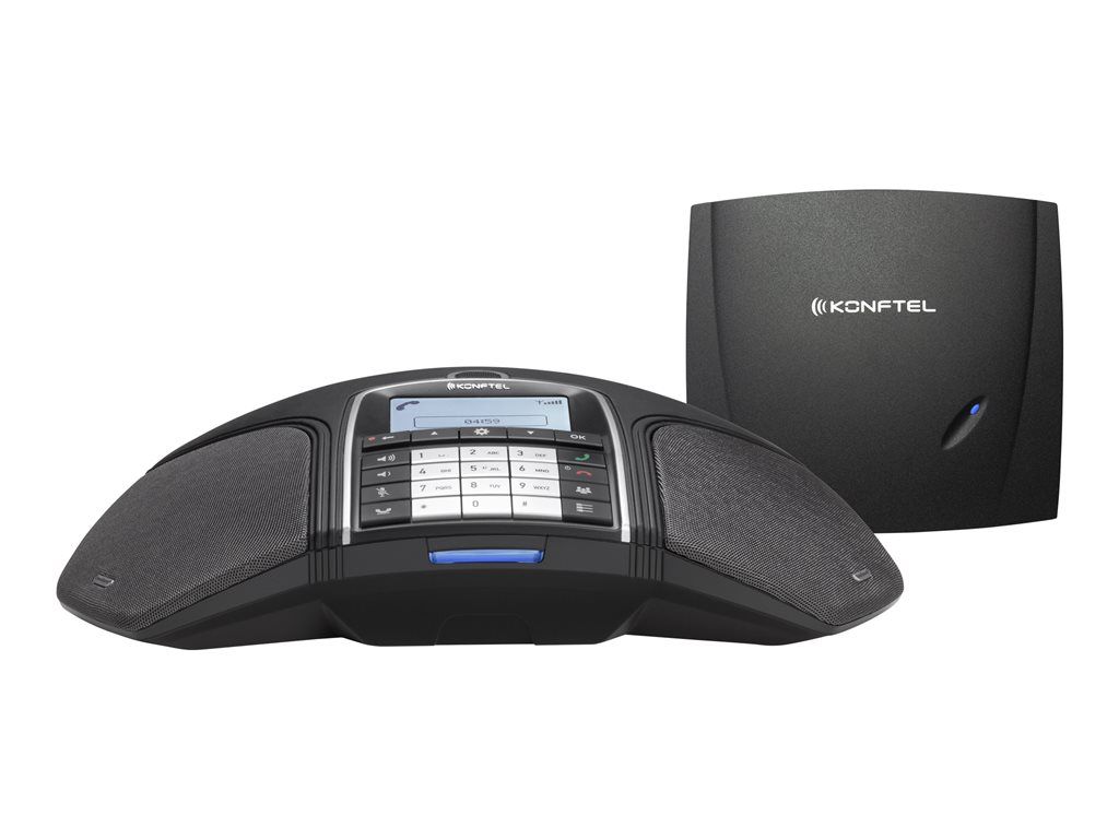 Konftel 300Wx Analog Conference Phone, DECTGAP, 3-Way Calling, Black Licorice, for Konftel C50300Wx Hybrid