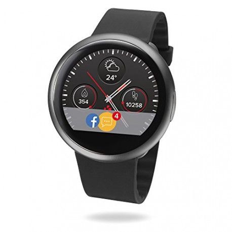 Montres connectées MyKronoz ZeRound2 avec écran couleur tactile, microphone et haut-parleur intégrés