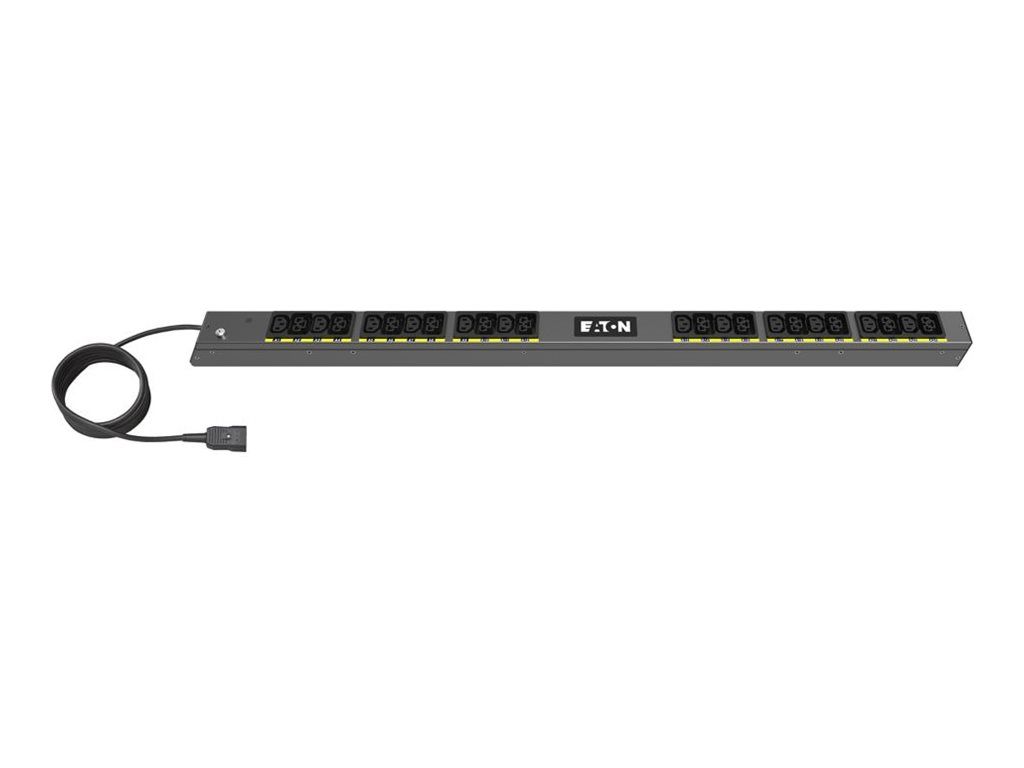 Eaton G4 - Basic Power Distribution Unit (Rack-Mountable) - 208-230V AC - 3.7kW - Single-Phase - Input: IEC 60320 C20 16A - Output Connectors: 24 (12x IEC 60320 C13, 12x IEC 60320 C19)
