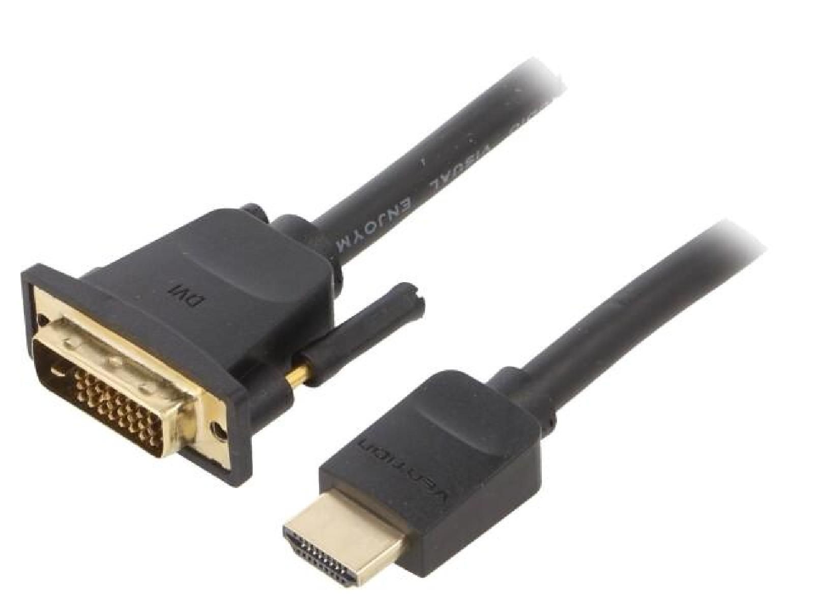 Cable DVI-D a HDMI ADNAuto - 1,5 m, Negro