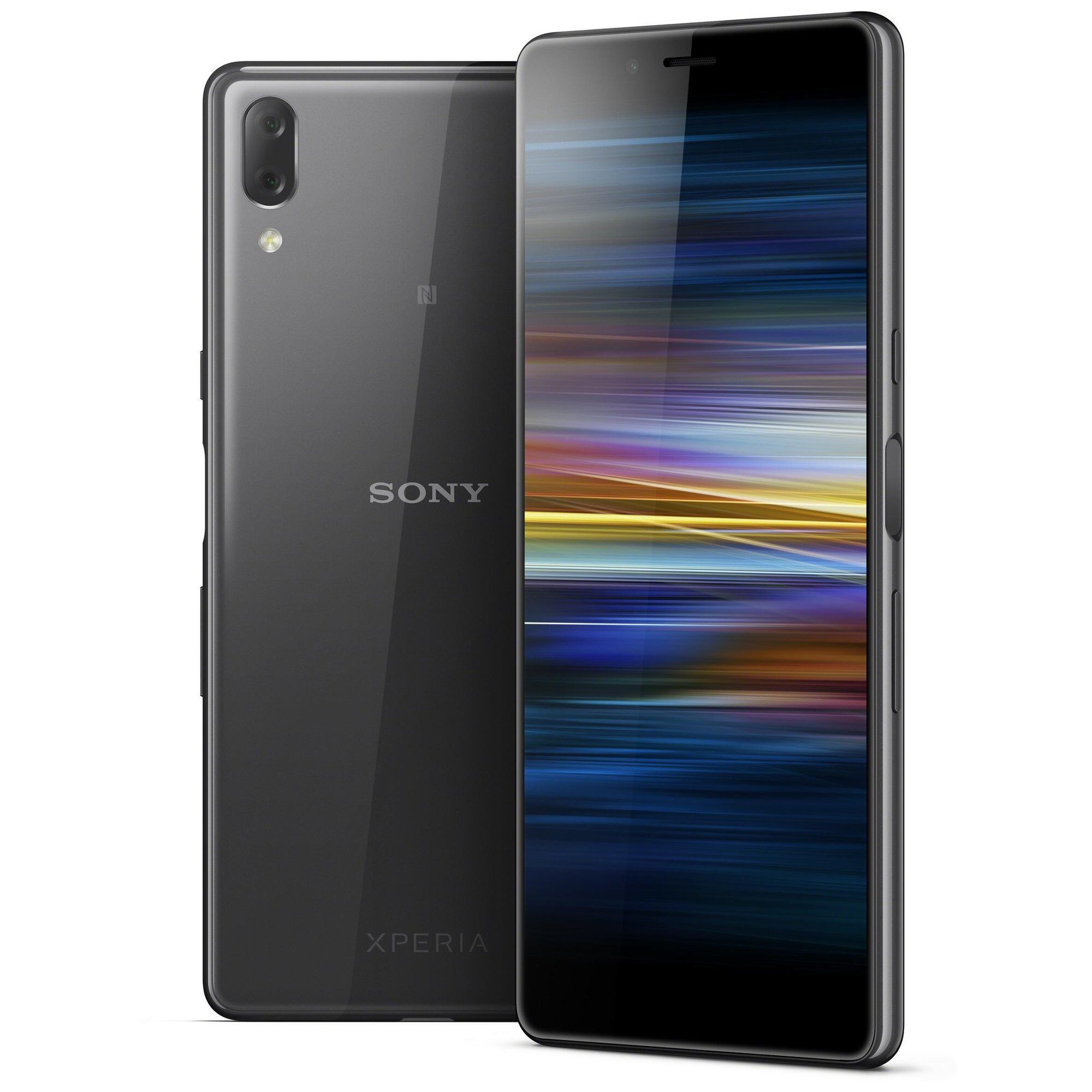 KPN Sony Xperia L3 - 5.7" Dual SIM Smartphone, 3GB RAM, 32GB Storage, 13MP Double Camera, Android 8.1, 3300mAh Battery - Black