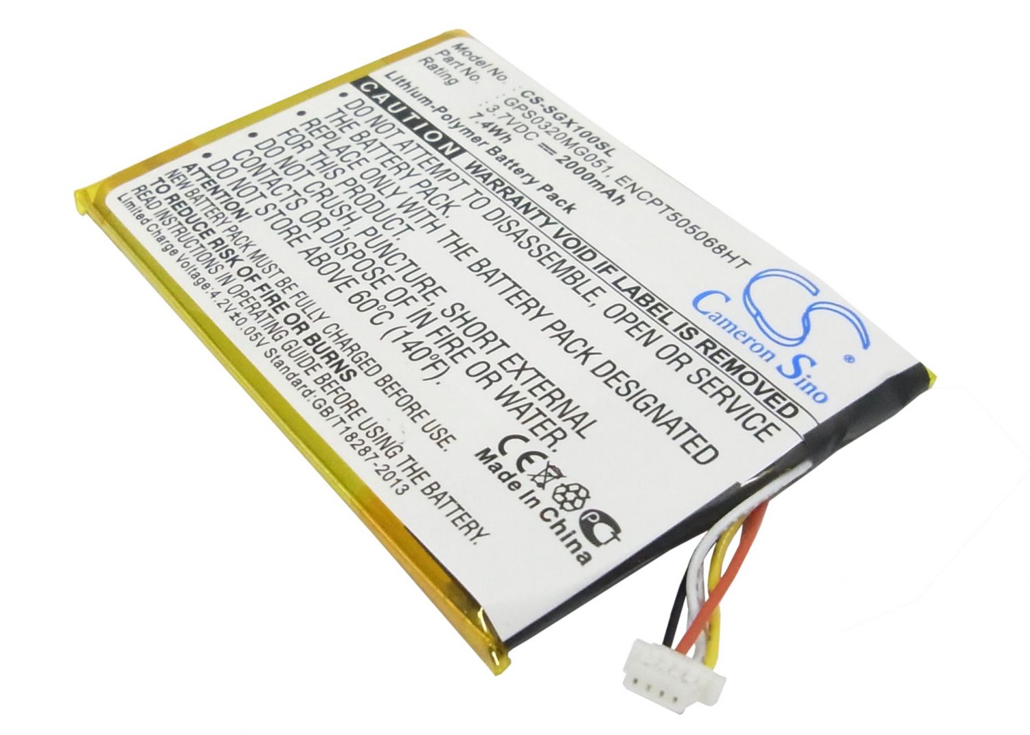 Cameron Sino Li-Polymer Battery 3.7V 2000mAh / 7.40Wh