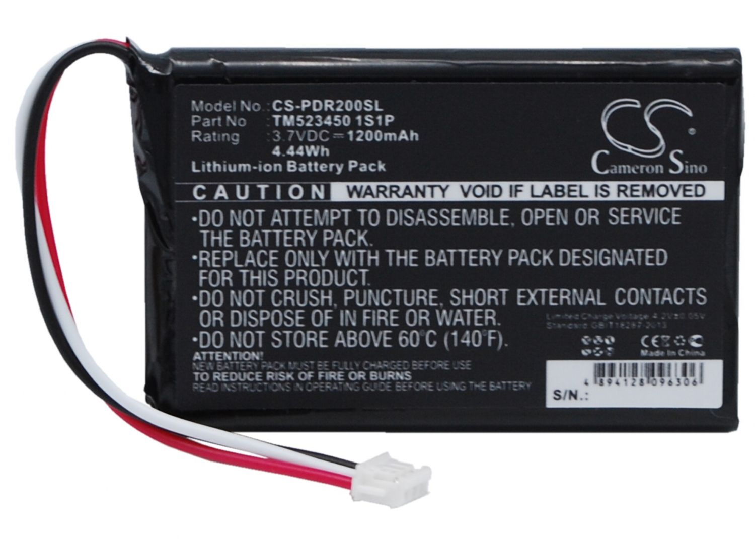 Pharos 3.7V 1200mAh Li-ion Battery