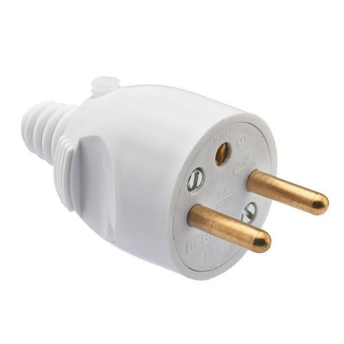 Debflex 2-Port + Terminal (2P+T) 16A Right-Angled Connector, White