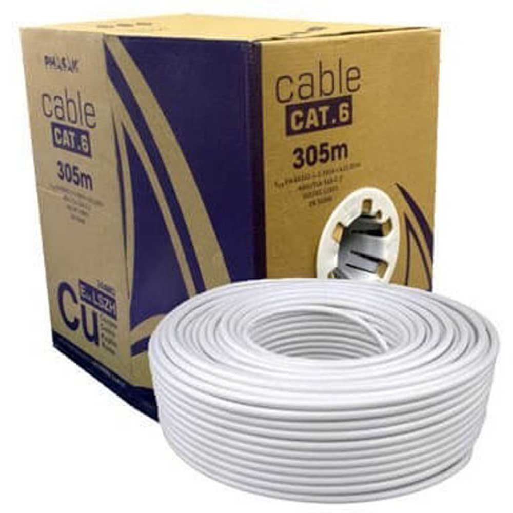 Phasak Solid UTP Cat6 RJ45 305m AWG24 652 Ethernet Cable