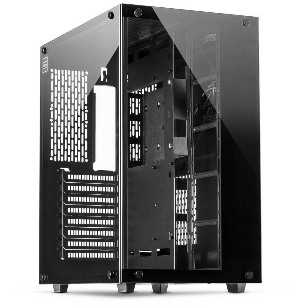 Inter-Tech C 701 Panorama Mid Tower Case, Black