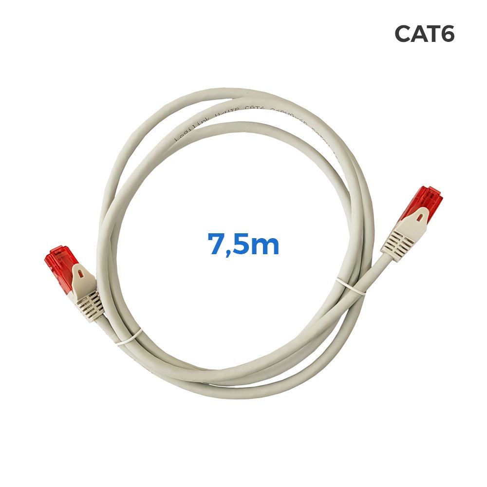 EDM Cat 6 RJ45 LSH Network Cable, 7.5m