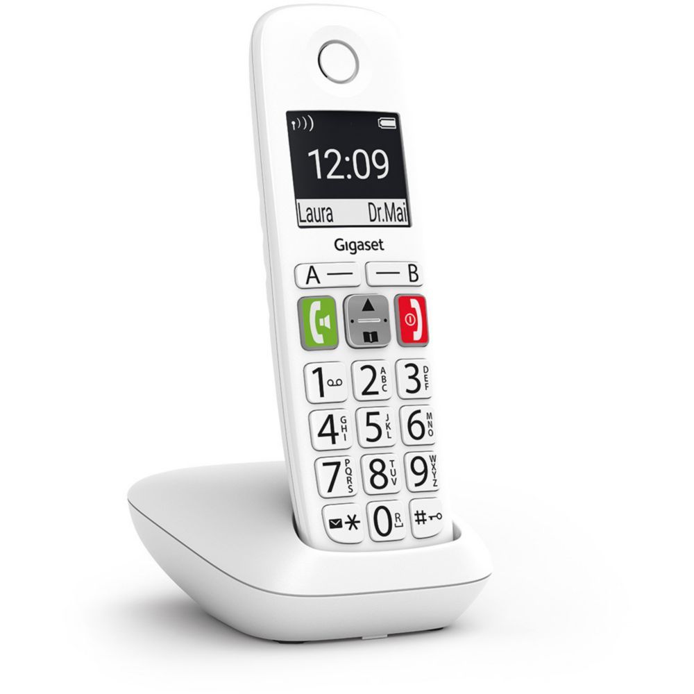 Gigaset E290 - Cordless Phone with Caller ID - ECO DECT GAP - White