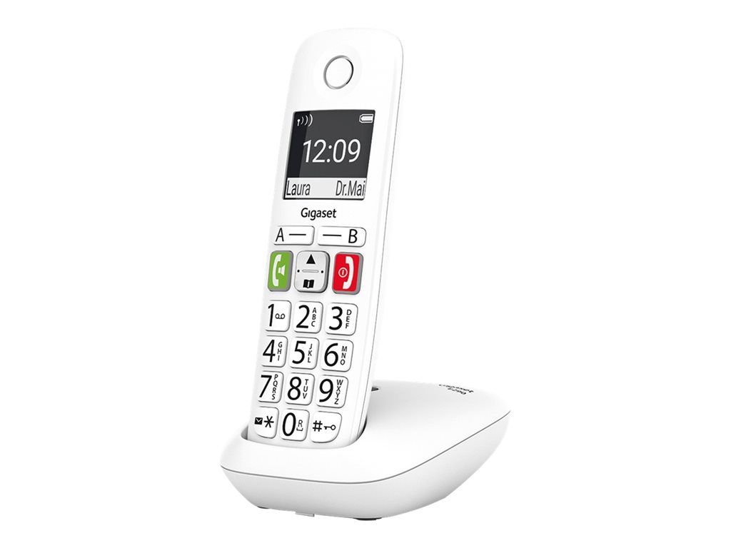 Gigaset E290A Duo - Wireless Phone - Answering Machine with Caller ID - ECO DECTGAP - White + Additional Handset
