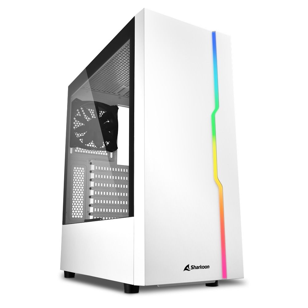 Sharkoon RGB Slider Mid-Tower Case - 35L, 19x45.6x40cm, 4.9kg