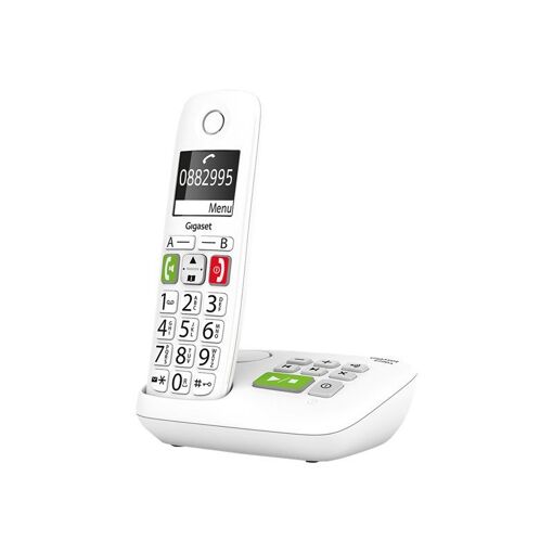Gigaset E290A - Cordless Phone - Answering Machine with Caller ID - ECO DECTGAP - White