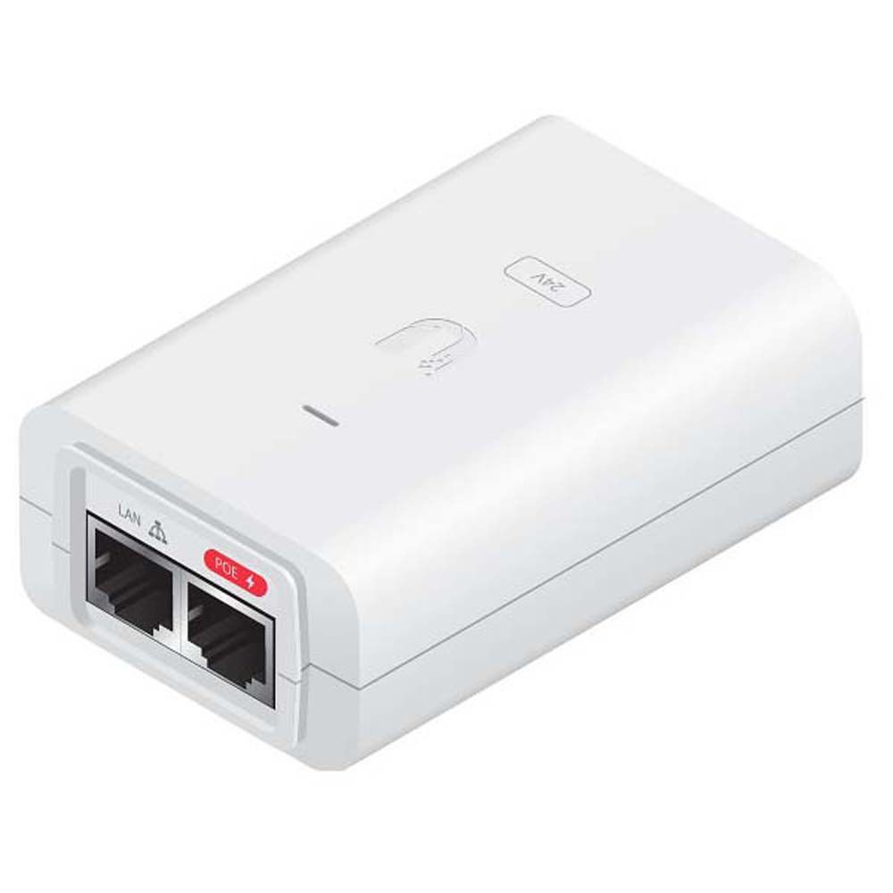 Inyector PoE Ubiquiti 24 puertos 12W blanco