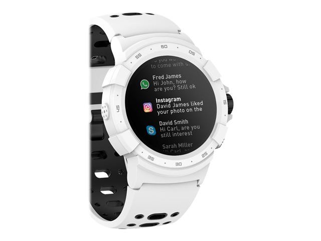 MyKronoz ZeSport2 Smartwatch - White - Black/White - 1.3" Display - 128MB - Bluetooth - 70g