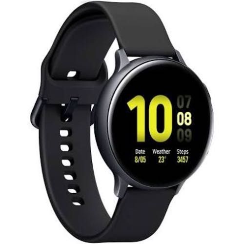 Samsung Galaxy Watch Active 2 - 44 mm - Aluminio Negro Aqua - Reloj Inteligente con Pulsera - Fluoroelastómero - Negro Aqua - Pantalla de 1.4" - 4 GB - Wi-Fi, NFC, Bluetooth