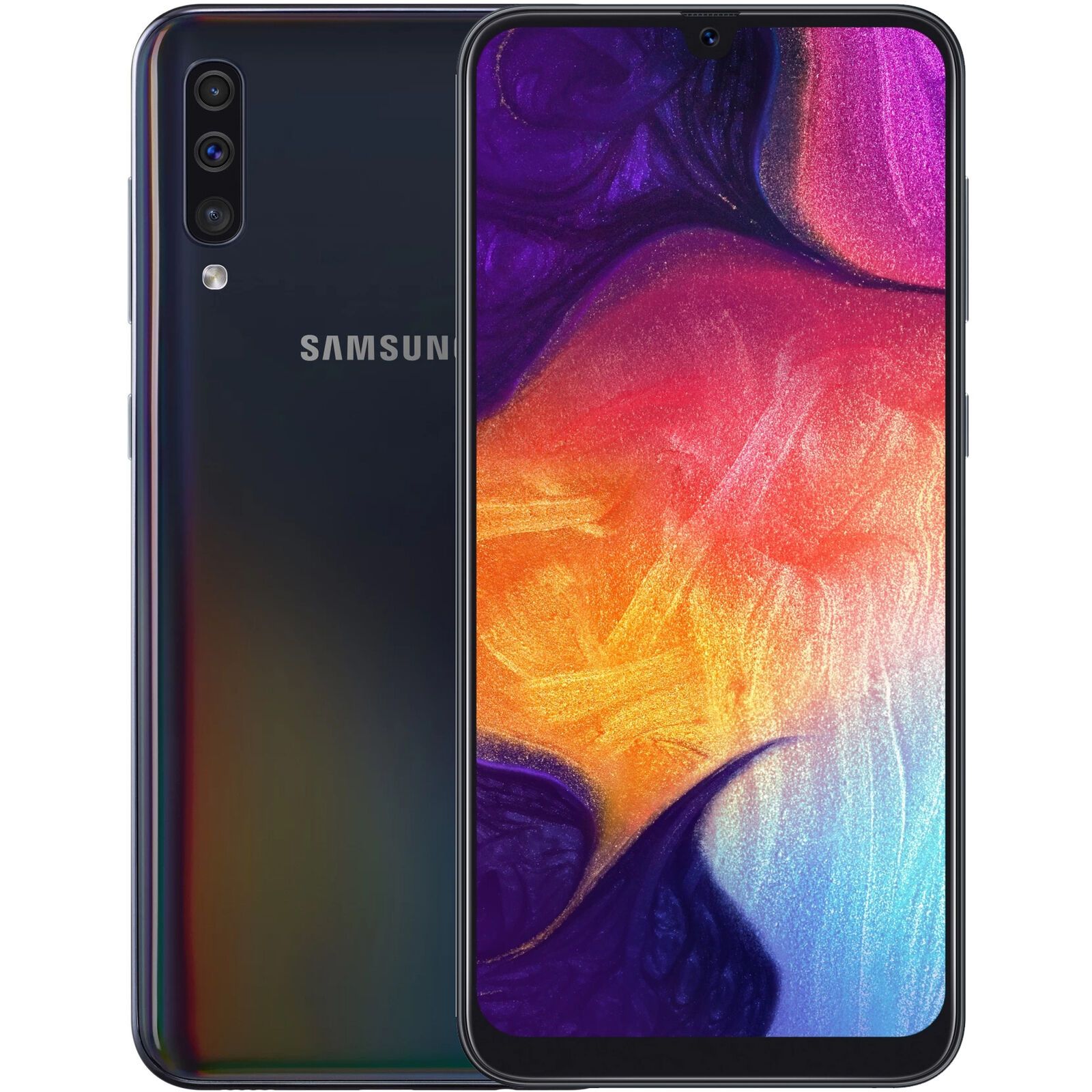 Samsung Galaxy A50 6GB RAM, 128GB Storage, Dual SIM - Black