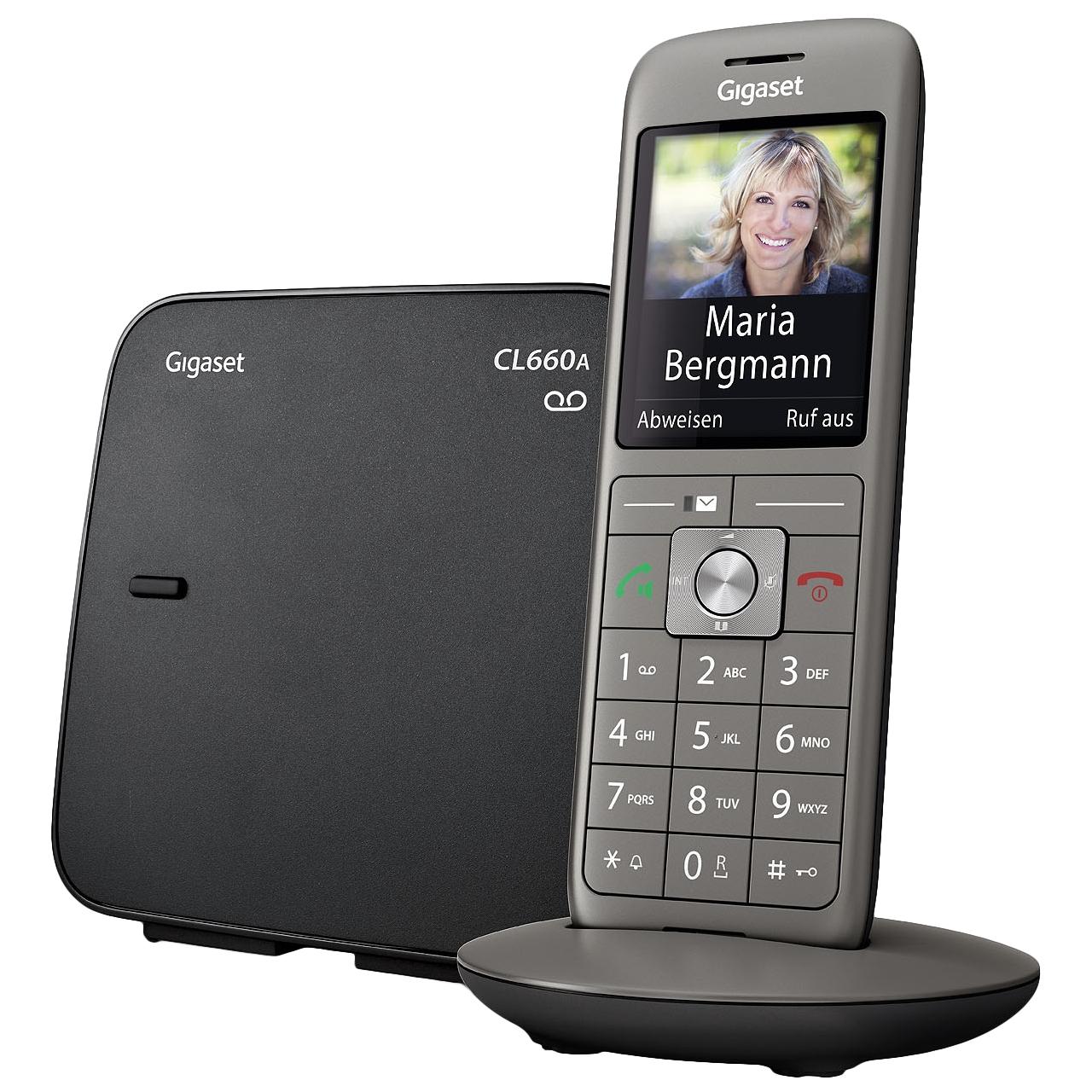 Gigaset CL660A DECT Phone - Slate Grey and Black