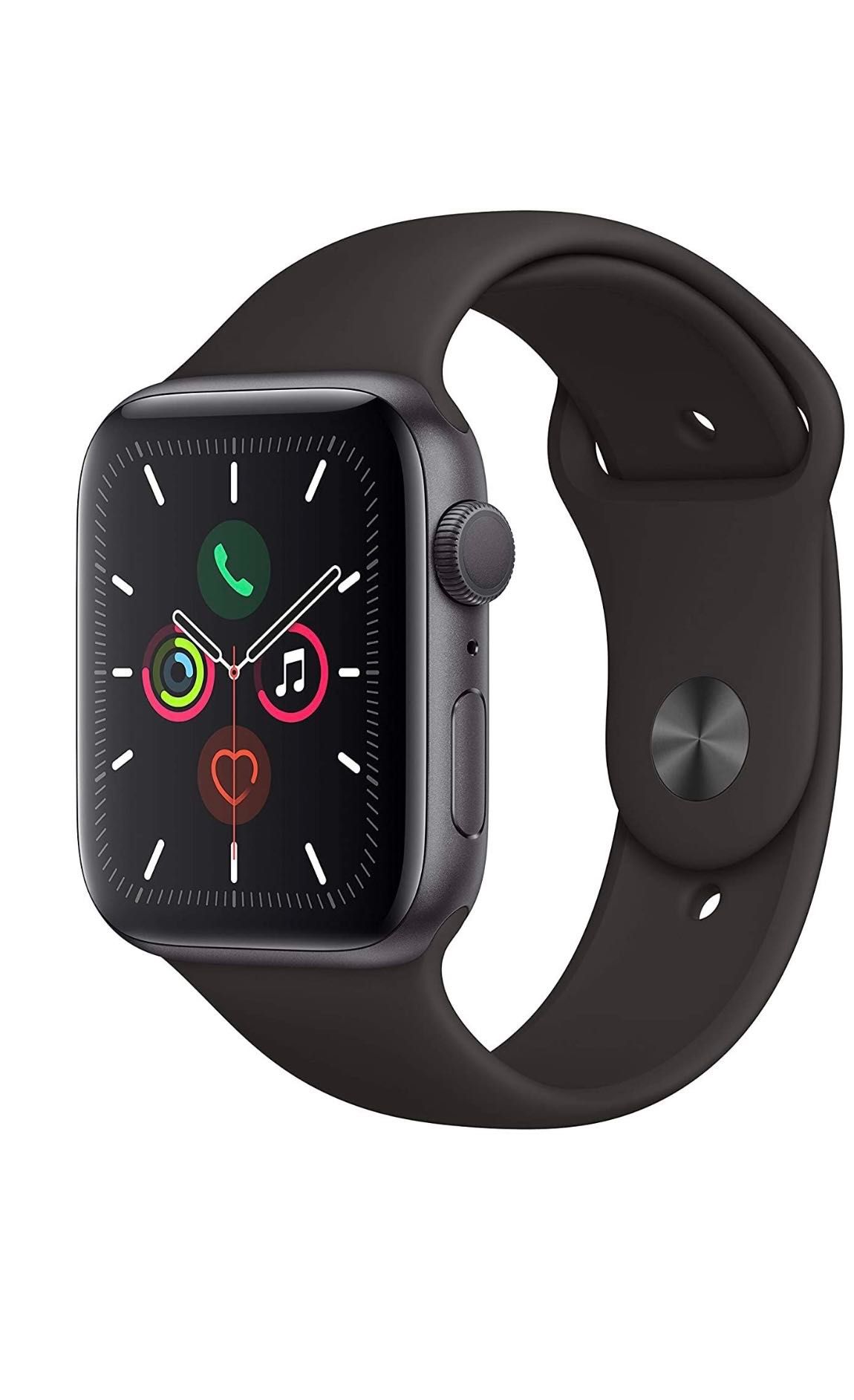 Apple Watch Series 5 (GPS) - 44mm Grey Aluminium Case with Black Sport Band