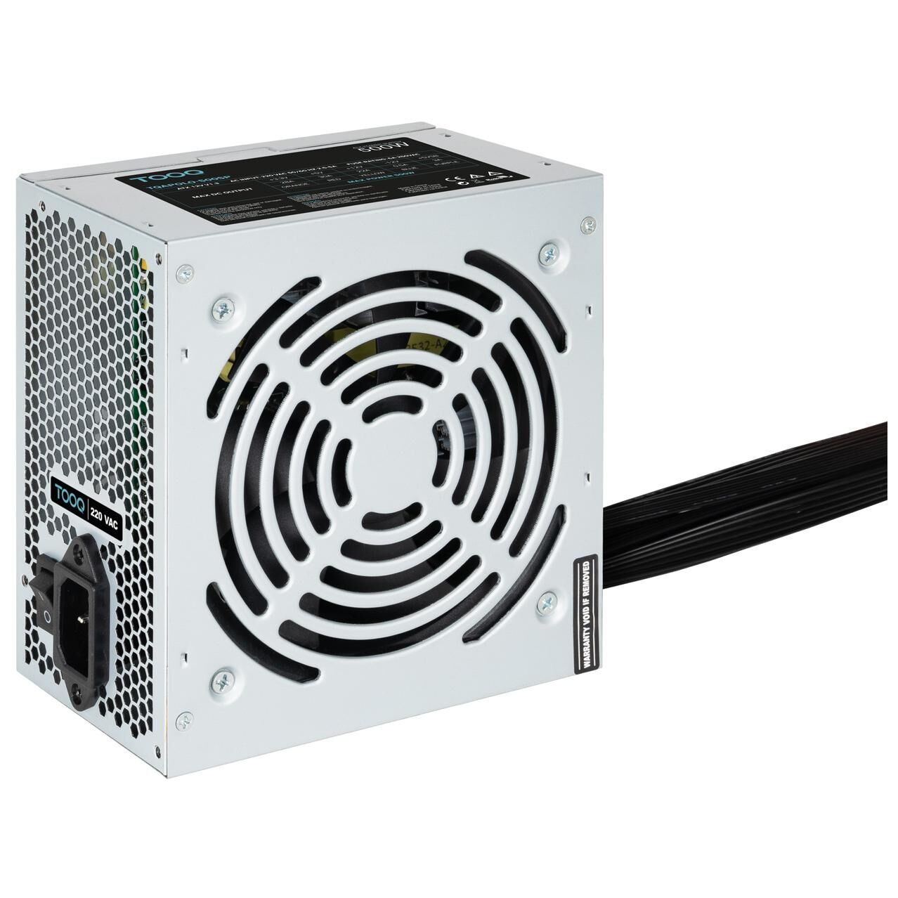 TooQ TQAPOLO-500SP unité d'alimentation d'énergie 500 W 20+4 pin ATX ATX Argent