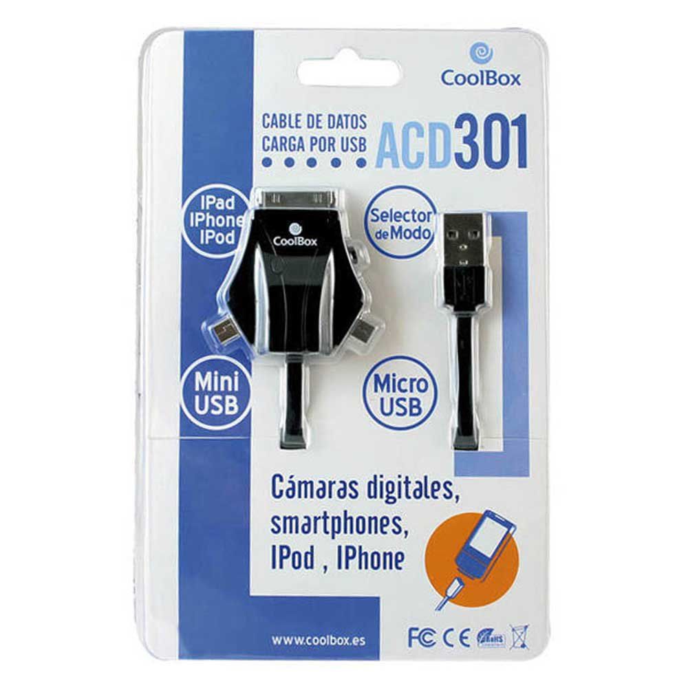 CoolBox USB Cable A to Mini/Micro USB with 30-Pin for iPhone