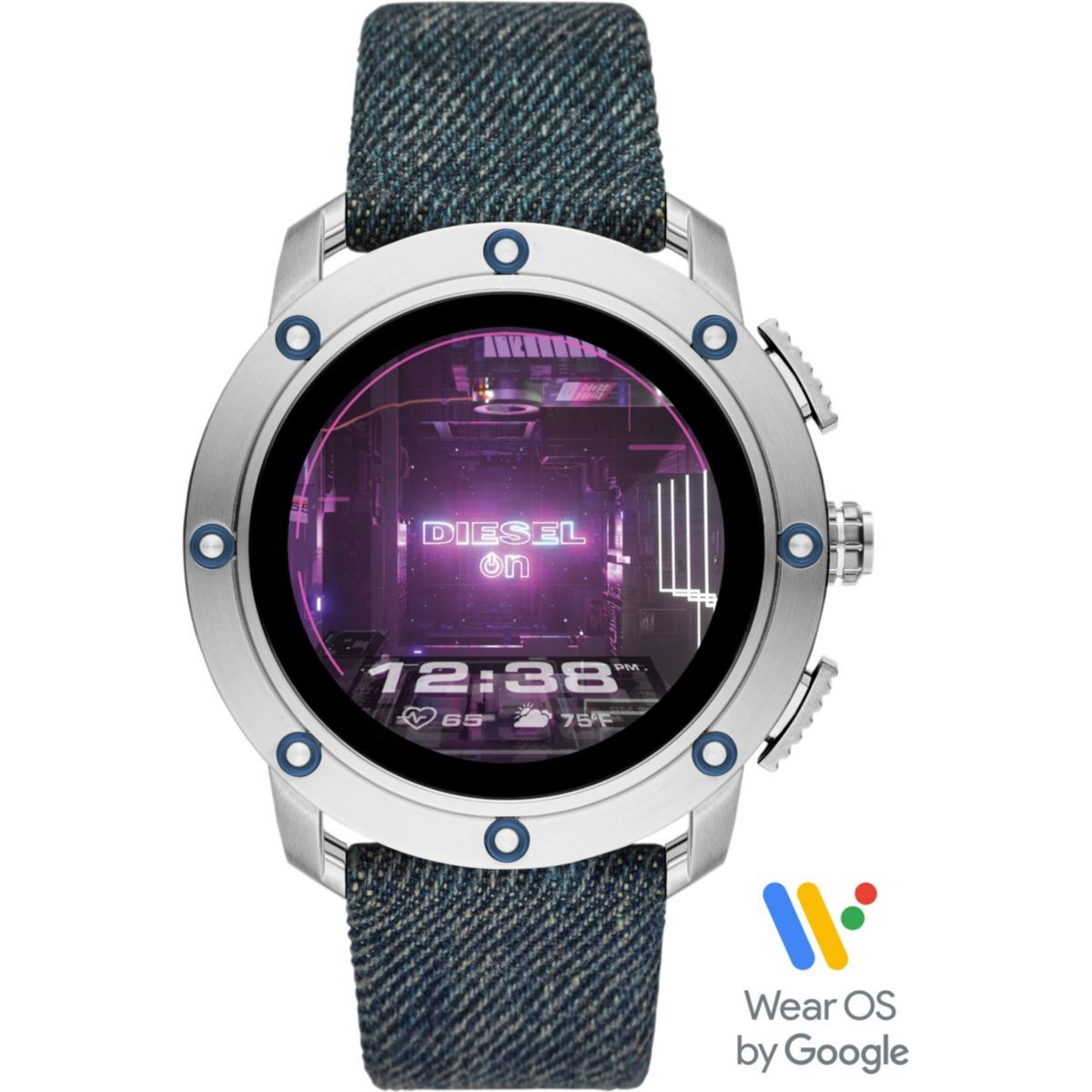 Diesel Full Guard Brutalist Smartwatch (Tissu, 40mm, Black)