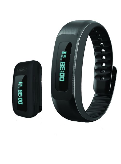 BewellConnect My Coach BWF17BK - Activity Tracker with Band - Black - Monochrome - Bluetooth