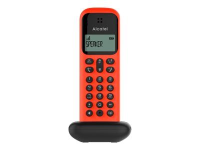 ATLINKS D285 - Cordless Phone with Caller ID - DECTGAP - 3-Way Calling - Red