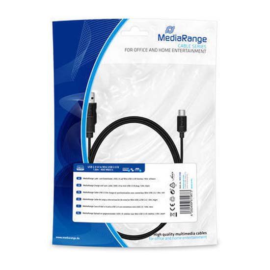 Cable MediaRange USB A a Mini USB B (1,8 m)