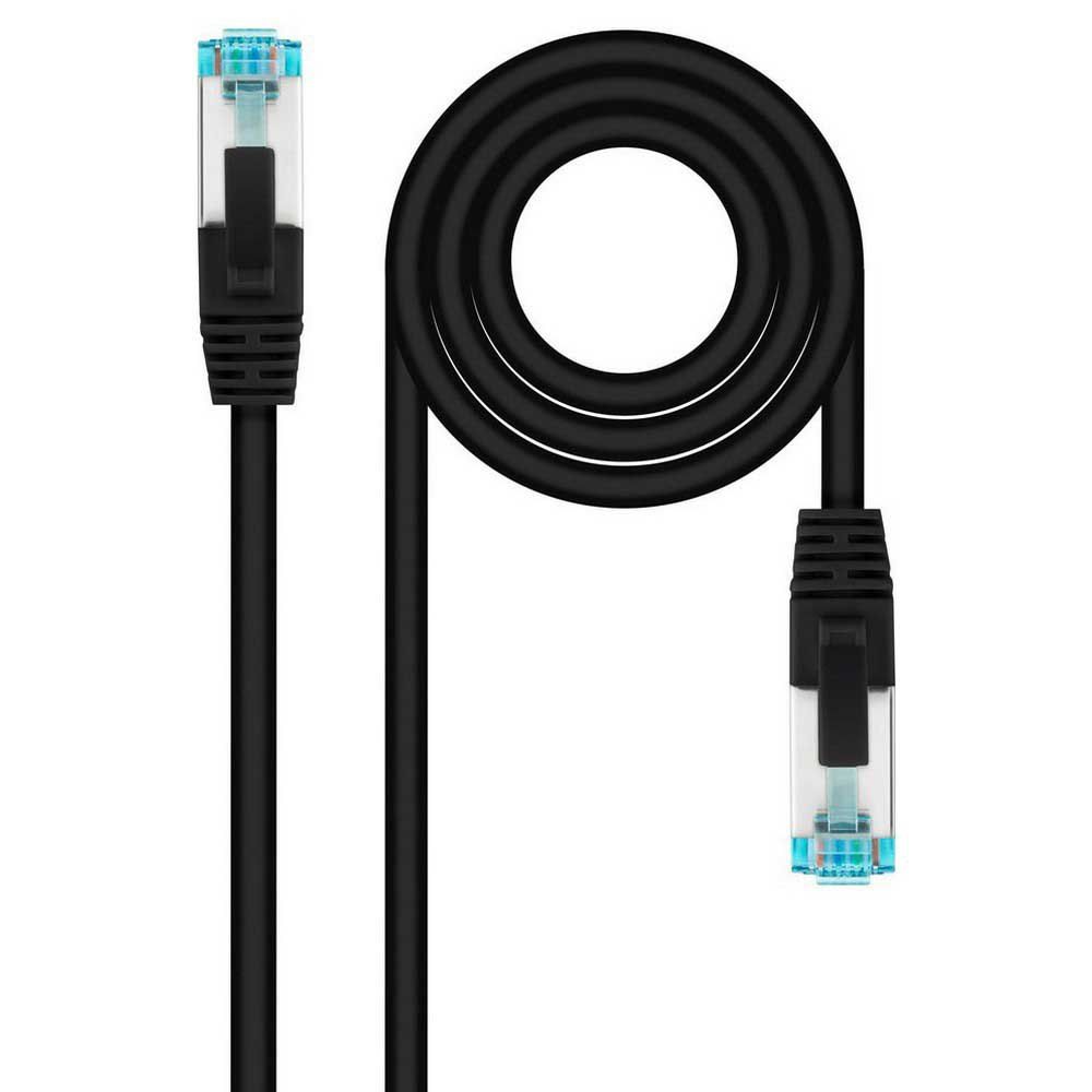 NanoCable SFTP Cable, 25 cm, Black, RJ45, 7 x 0.5 mm, L25