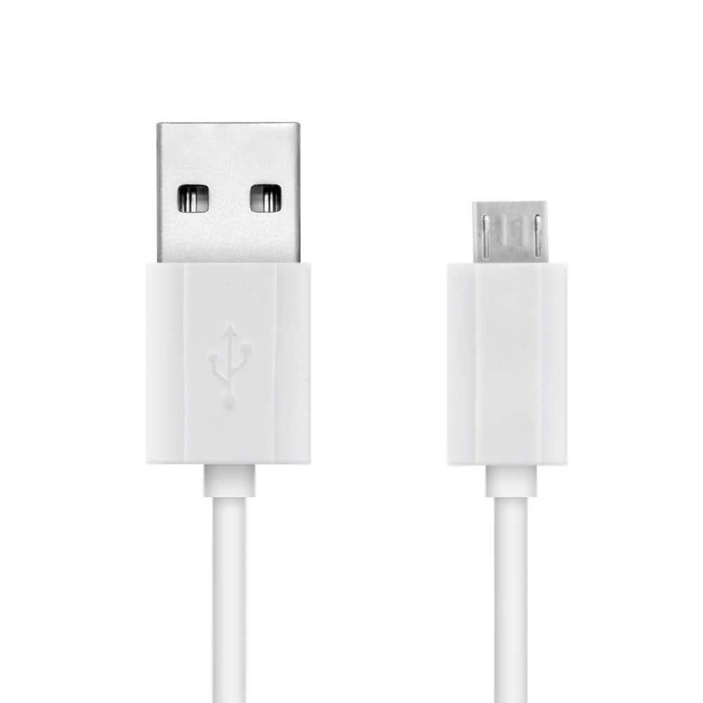 Cable Unotec USB-A a Micro USB, Blanco, 20 cm