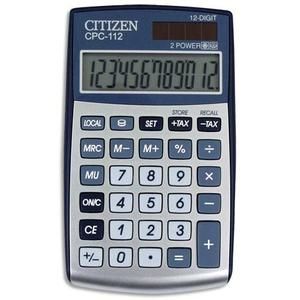 Citizen Pocket Calculator CPC112, Grey