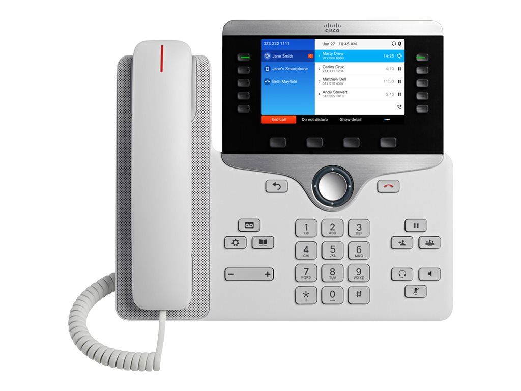 Cisco IP Phone 8851 - VoIP Phone - SIP, RTCP, RTP, SRTP, SDP - 5 Lines