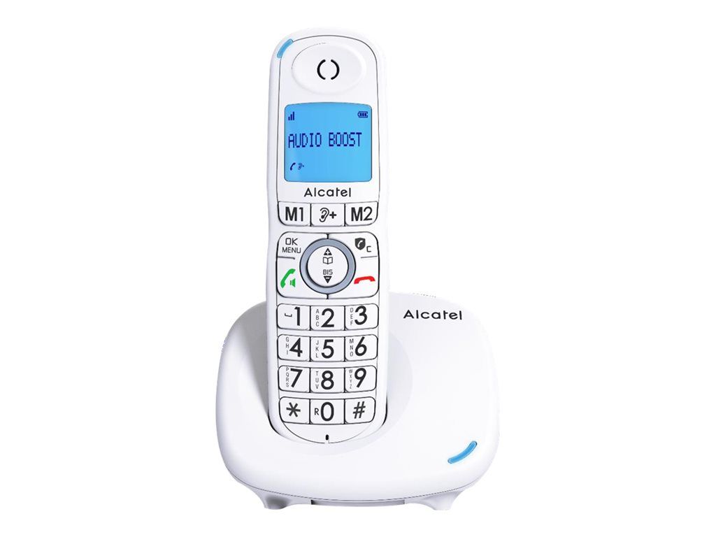 ATLINKS Comfort XL585 - Cordless Phone - Caller ID Answering System - DECT - Three-way Calling - White