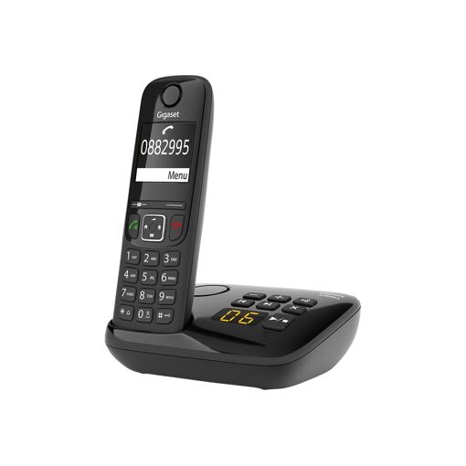 Gigaset AS690A - Wireless Phone - Answering Machine with Caller ID - ECO DECTGAP - Black