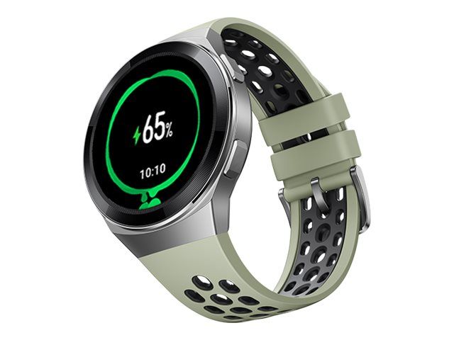 Huawei Watch GT 2e - Acero inoxidable - Reloj inteligente con correa - TPU - Verde menta - Pantalla de 1.39" - 4GB - Bluetooth - 43g