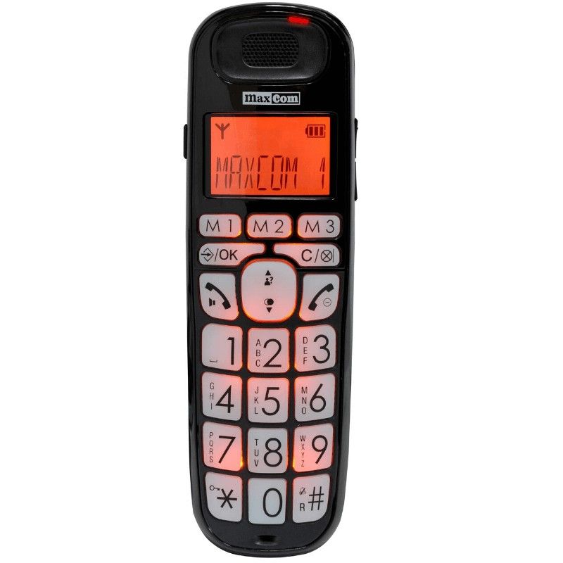 Teléfono fijo MaxCom MC6800 Negro