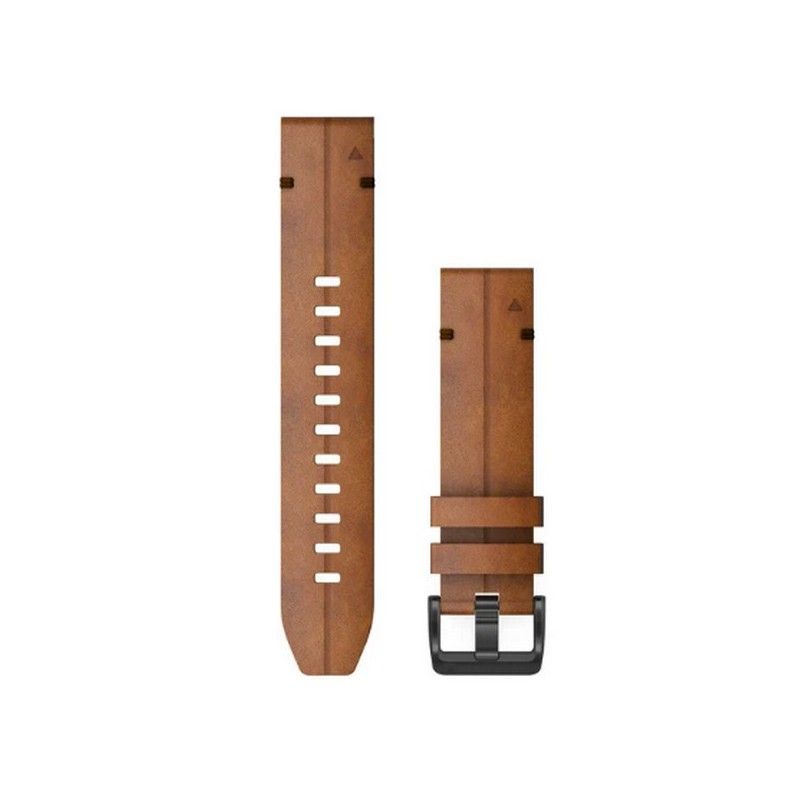 Garmin QuickFit 22 Leather Brown Watch Band
