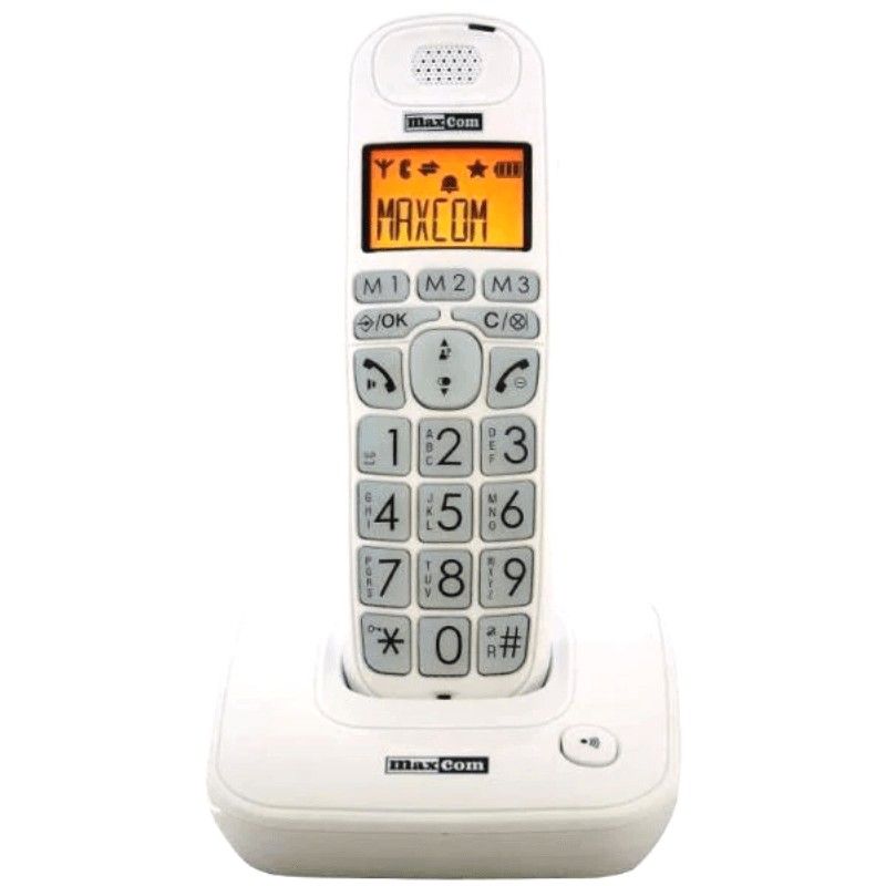 Teléfono Fijo Senior MaxCom MC6800 Blanco