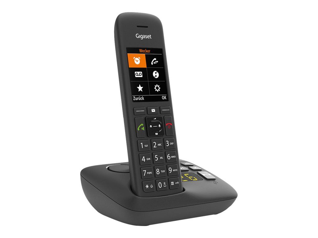 Gigaset C575A - Cordless Phone - Caller ID - ECO DECTGAP - Black