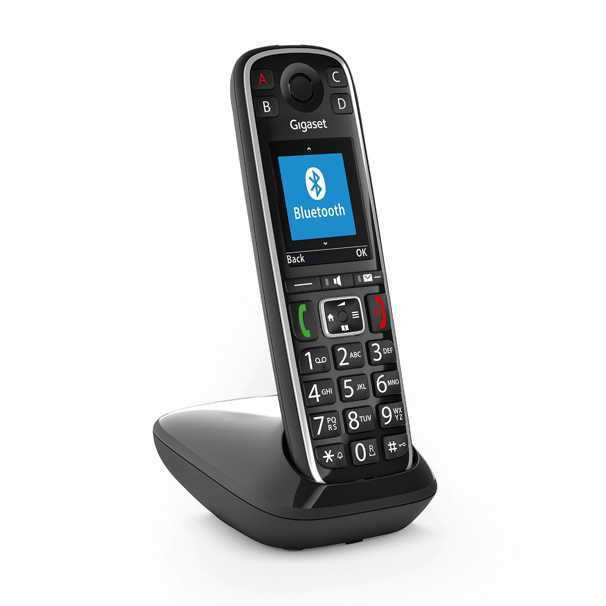 Gigaset E720 - Wireless Phone with Caller ID - ECO DECTGAP - Black