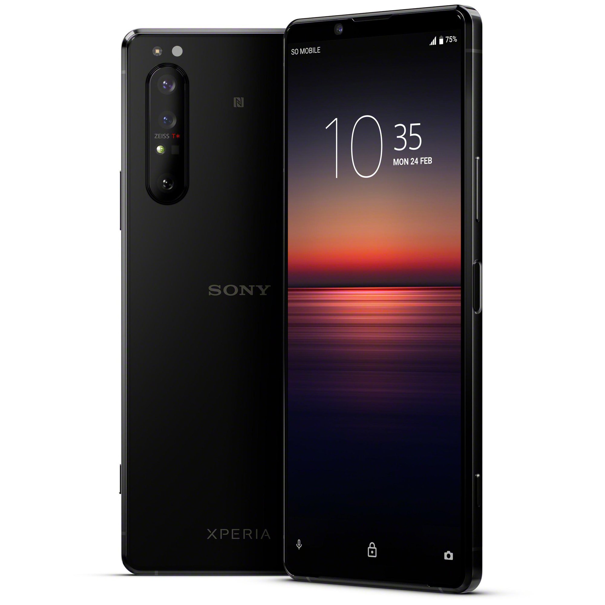 Sony Xperia 1 II - 8 Go de RAM, 256 Go de stockage, carte SIM unique, 5G - Noir