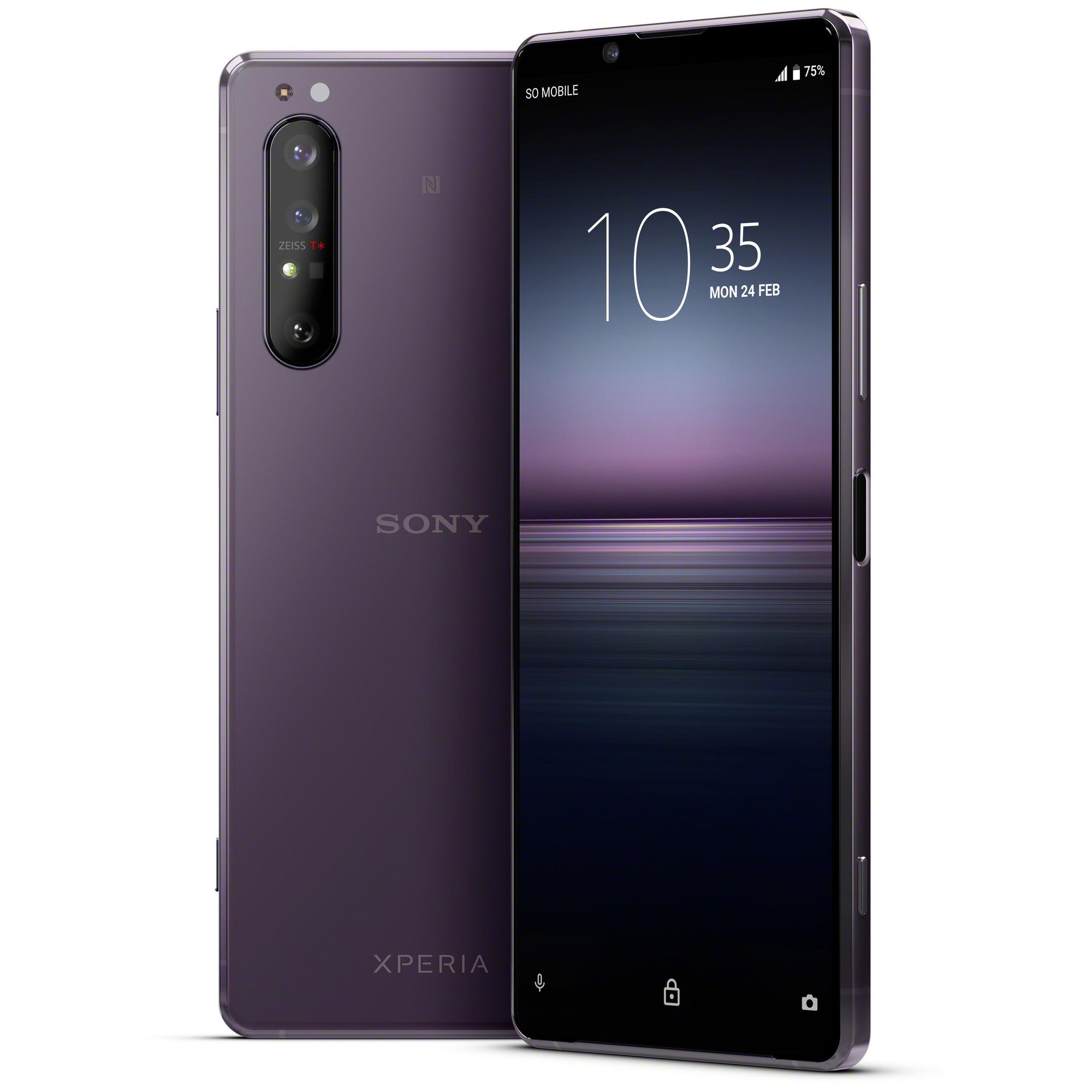 Sony Xperia II 6.5" SIM unique Android 10 5G USB Type-C 8 Go 256 Go 4000 mAh Violet